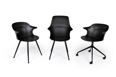 Krzesło biurowe obrotowe BRAZO czarne