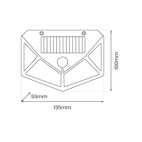 Lampa Solarna Batman 4000K IP44