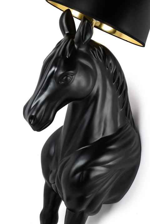 MOOSEE lampa podłogowa KOŃ HORSE STAND M czarna - włókno szklane