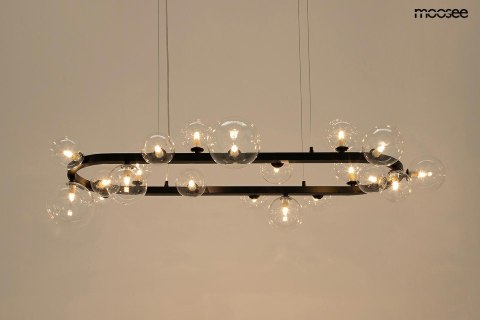 MOOSEE lampa wisząca ALURE OVAL 120 czarna