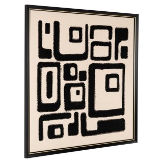 RICHMOND obraz SHANITA 105x105 cm biało-czarny