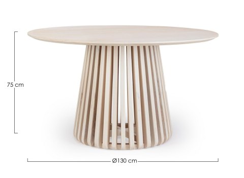 BIZZOTTO stół jadalniany ODION 130 beżowy