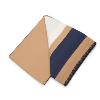 Koc SHP PARIS HOME granatowy / brązowy