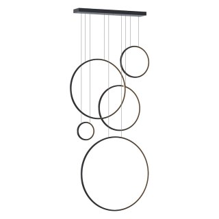 Lampa wisząca Saturno Black 100W LED mezzanine