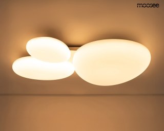 MOOSEE lampa sufitowa / plafon CLOUD 3 biała