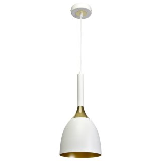 Lampa wisząca Clark 1xE27 Biały/Złoty