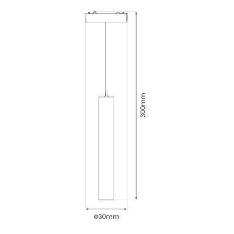 Slim Magnetic Track Biały pendant 6W LED Tuya CCT