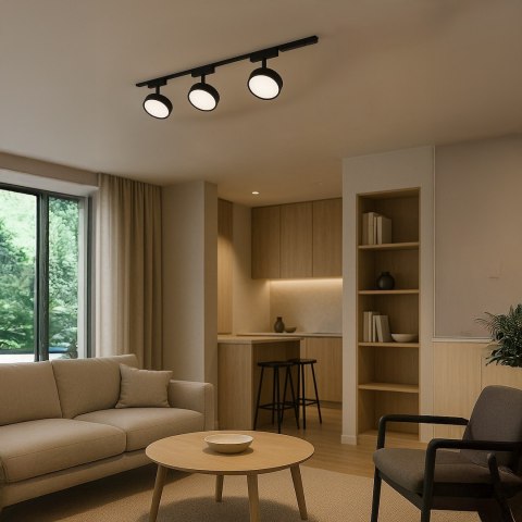 Slim Magnetic Track Czarny 9W LED Tuya CCT