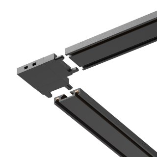 Slim Magnetic Track Czarny Łącznik Szyn L
