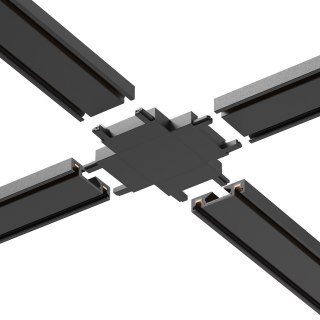 Slim Magnetic Track Czarny Łącznik Szyn +