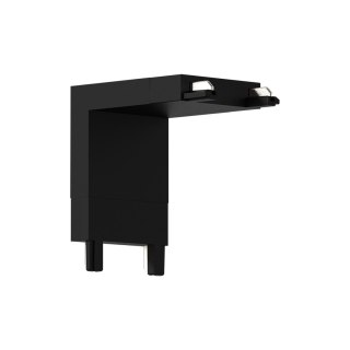 Slim Magnetic Track Narożnik Czarny dół L