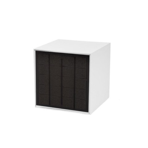 Oprawa Ścienna Solarna V-TAC 9W LED COB Regulowana Biała Kostka 15x15cm IP65 VT-11109 4000K 860lm