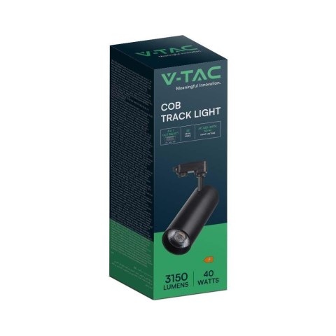 Oprawa Szynosystem 3F V-TAC 40W LED 35st CCT CRI90+ Czarna VT-47050 2700K-4000K-6000K 3150lm