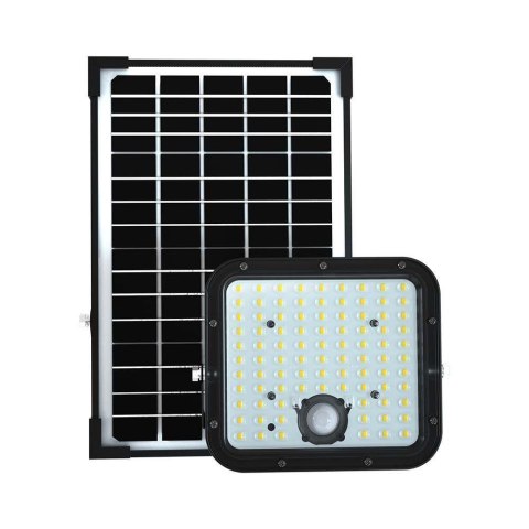 Projektor LED Solarny V-TAC 30W IP65, Pilot Timer, LiFePo 6.4V 6000mA Czarny VT-432 4000K 4800lm 3 Lata Gwarancji