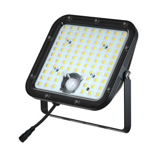 Projektor LED Solarny V-TAC 30W IP65, Pilot Timer, LiFePo 6.4V 6000mA Czarny VT-432 4000K 4800lm 3 Lata Gwarancji