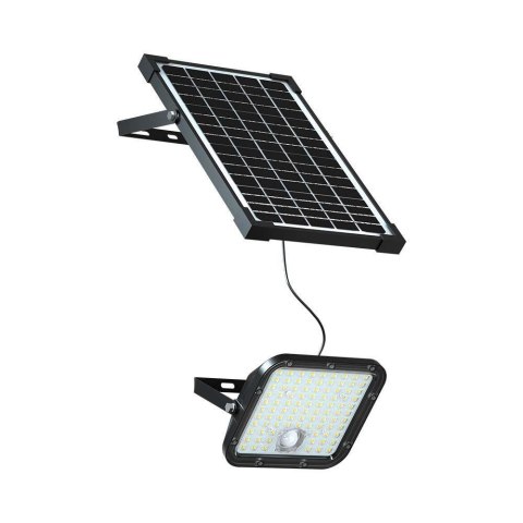 Projektor LED Solarny V-TAC 30W IP65, Pilot Timer, LiFePo 6.4V 6000mA Czarny VT-432 4000K 4800lm 3 Lata Gwarancji