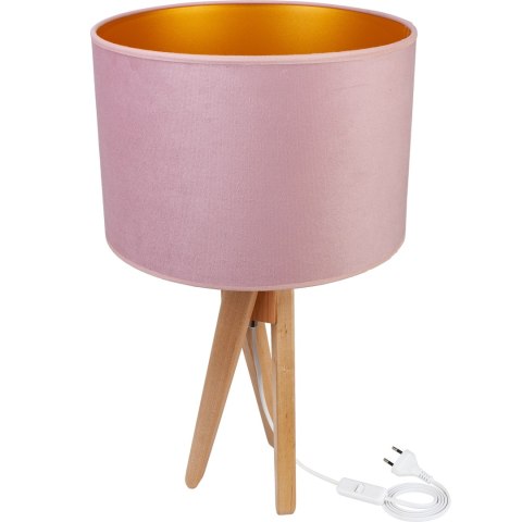 Lampa stołowa naturalna TRIVET pudrowy róż Lampa stołowa naturalna TRIVET pudrowy róż