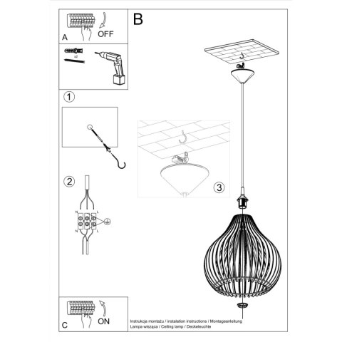 Lampa wisząca APRILLA