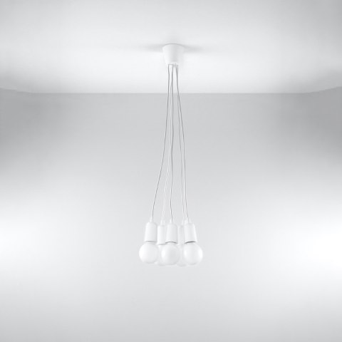 Lampa wisząca DIEGO 5 biała