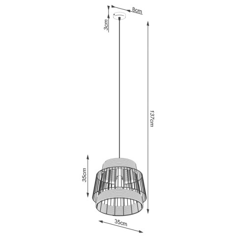 Lampa wisząca BRILO