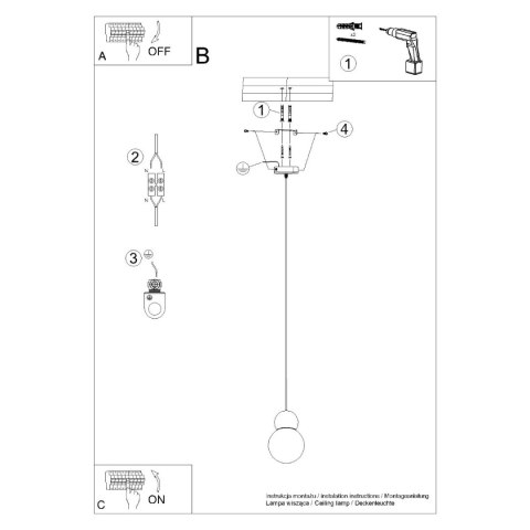 Lampa wisząca PEKKA 1 biała/naturalne drewno