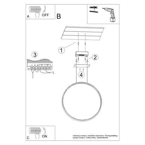 Lampa wisząca RIO 110 czarny LED 3000K