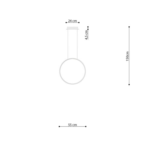 Lampa wisząca RIO 55 biały LED 4000K