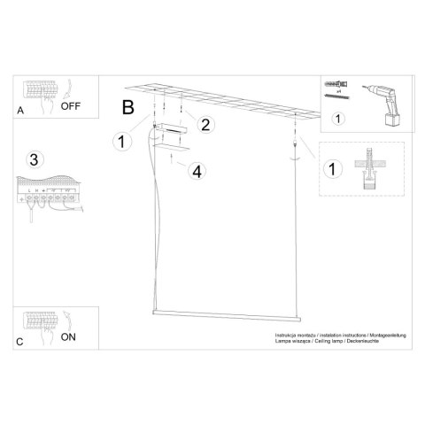 Lampa wisząca STRANG 120 LED 3000K