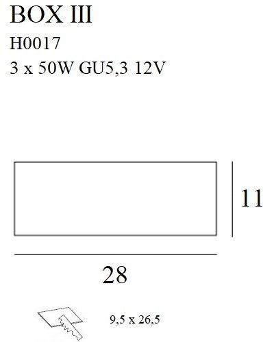 MAXLIGHT H0017 OPRAWA OSWIETL. BOX III NM