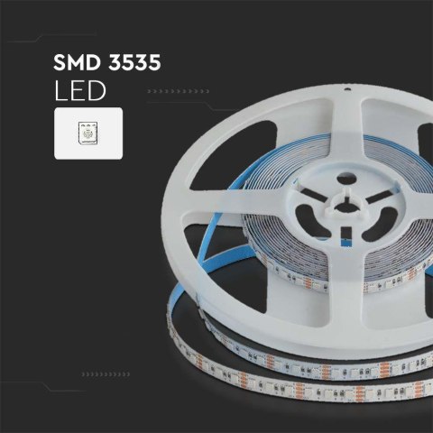 Taśma LED V-TAC SMD3535 600LED IP20 12W/m 8mm VT-3535 RGB