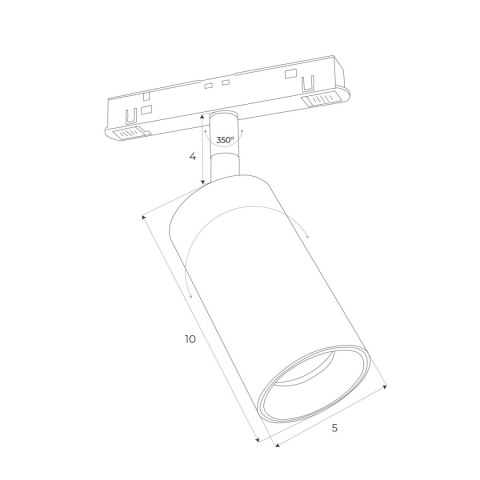 MAXLIGHT M0009N REFLEKTOR MAGNETYCZNY SYSTEM ON/OFF 12W 664LM 3000K