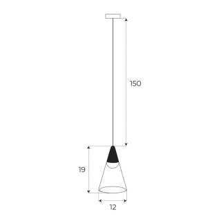 MAXLIGHT M0015N LAMPA WISZĄCA MAGNETYCZNA SYSTEM ON/OFF 6W 187LM 3000K