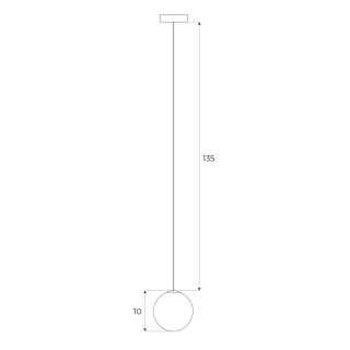 MAXLIGHT M0017N LAMPA WISZĄCA MAGNETYCZNA SYSTEM ON/OFF 6W 525LM 3000K