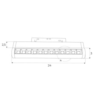 MAXLIGHT M0019Z LAMPA LINIOWA MAGNETYCZNA SYSTEM ZIGBEE 12W 741LM 2700/5000K