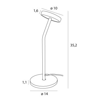 MAXLIGHT T0061 LAMPA STOŁOWA IBIZA