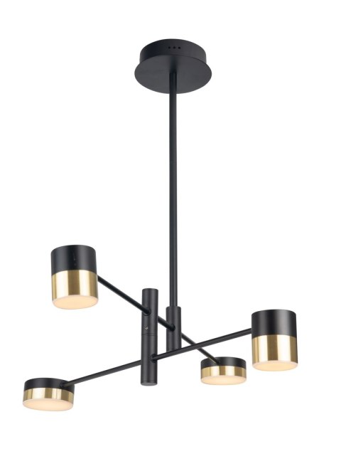 MAXLIGHT P0404 LAMPA WISZĄCA PUMA LED 4x 7W BK/GD MAXLIGHT P0404 LAMPA WISZĄCA PUMA LED 4x 7W BK/GD