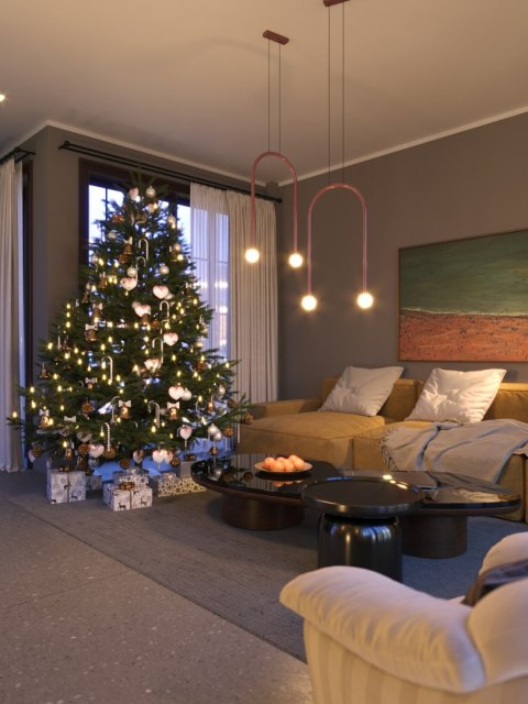 MAXLIGHT P0523 LAMPA WISZĄCA ENIGMA CZERWONA