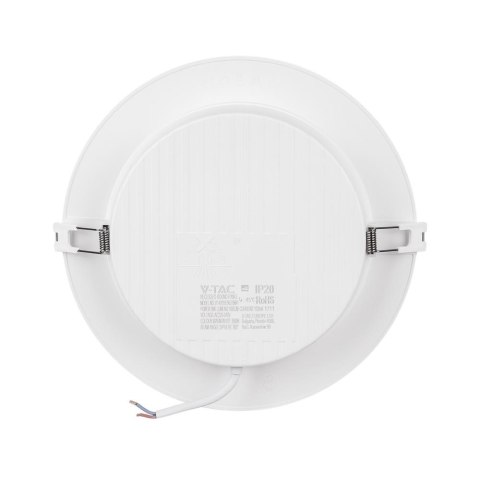 Panel Wpuszczany V-TAC 18W LED SAMSUNG CHIP Okrągły 220x28mm VT-61018RD-S 3000K 1850lm 5 Lat Gwarancji