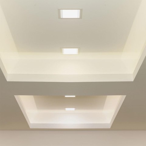 Panel LED V-TAC 12W LED Szkło Kwadrat VT-1202G 3000K 840lm