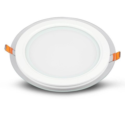 Panel LED V-TAC 18W LED Szkło Okrągły VT-1881G 6400K 1260lm Panel LED V-TAC 18W LED Szkło Okrągły VT-1881G 6400K 1260lm