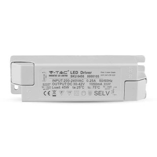 Zasilacz do Paneli LED 45W 30-42V 1050mA 230V V-TAC 5 Lat Gwarancji