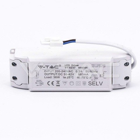 Panel LED V-TAC 36W 600x600 VT-6237 3000K 3240lm