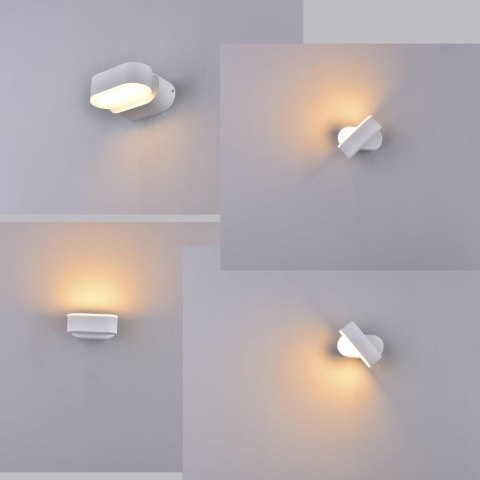 Kinkiet Ścienny V-TAC 6W LED Biały IP65 Obrotowy 350st VT-816 4000K 660lm