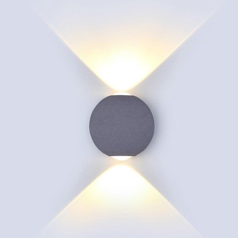 Kinkiet Ścienny V-TAC 6W LED Szary Okrągły IP65 VT-836 4000K 660lm