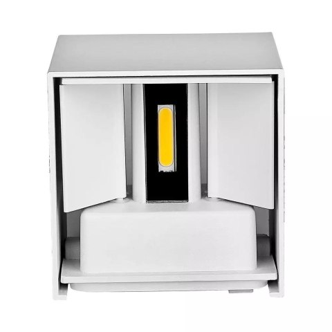 Oprawa Ścienna V-TAC 12W LED Góra Dół Regulowana Chip BRIDGELUX Biały Kwadrat IP65 VT-759-12 4000K 1100lm