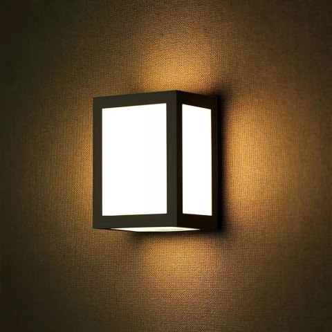 Oprawa Ścienna V-TAC 12W LED IP65 Czarna VT-822 3000K 750lm