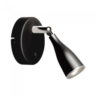 Kinkiet V-TAC 4,5W LED Czarny z włącznikiem VT-805 3000K 360lm 3 Lata Gwarancji
