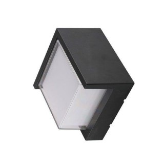 Oprawa Ścienna V-TAC 7W LED Czarna Kwadrat IP65 VT-831 3000K 400lm