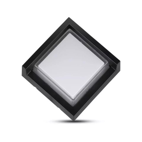 Oprawa Ścienna V-TAC 7W LED Czarna Kwadrat IP65 VT-831 3000K 400lm