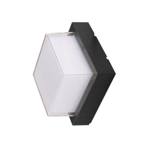 Oprawa V-TAC 7W LED Czarna Kwadrat IP65 VT-831 3000K 550lm